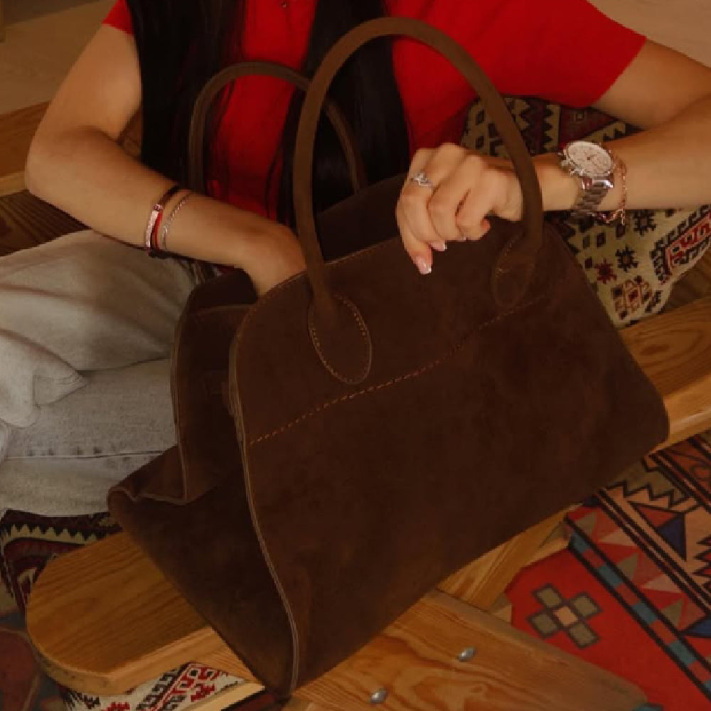 Dollcini Velúr Geantă de mână pentru femei – Mare, în stil italian