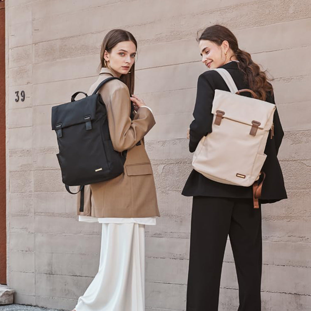 Rucsac pentru laptop Dollcini de mare capacitate pentru femei – impermeabil, elegant, cu mai multe buzunare, pentru călătorii și serviciu