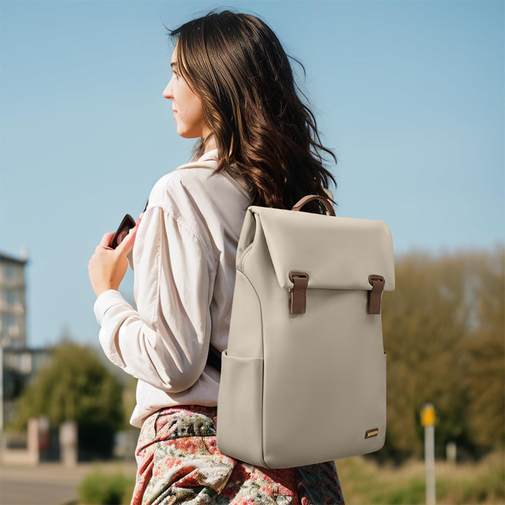 Rucsac pentru laptop Dollcini de mare capacitate pentru femei – impermeabil, elegant, cu mai multe buzunare, pentru călătorii și serviciu