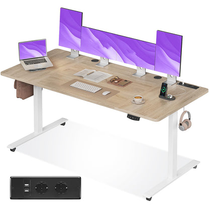 Dollcini Birou Reglabil pentru Acasă – Electric, cu Port USB