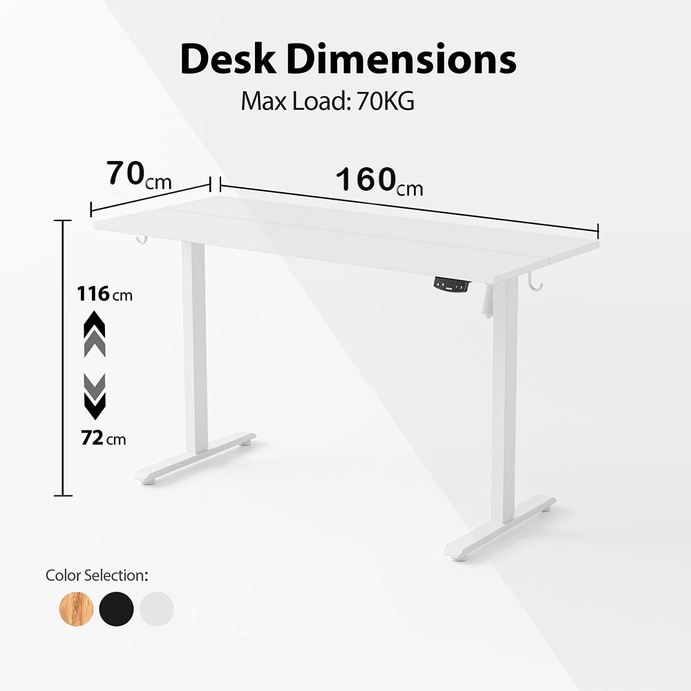 Dollcini Birou Reglabil pentru Acasă – Electric, cu Port USB