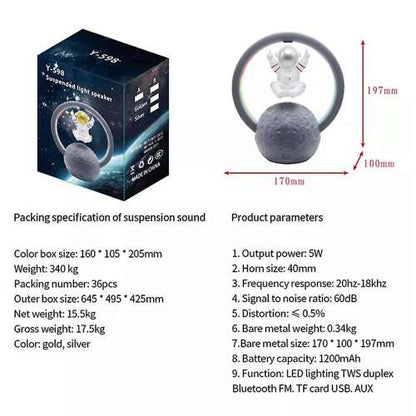 Dollcini Difuzor Bluetooth Astronaut Acasă – Cu Iluminare LED
