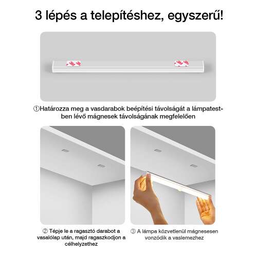 Dollcini Otthon Lampă LED Smart – Cu senzor de mișcare, Lumină rece, 21 cm