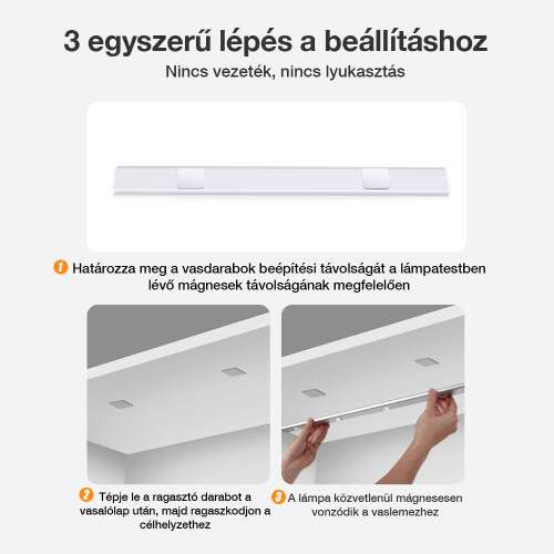 Dollcini Otthon Lampă LED Smart – Cu senzor de mișcare, Lumină rece, 21 cm