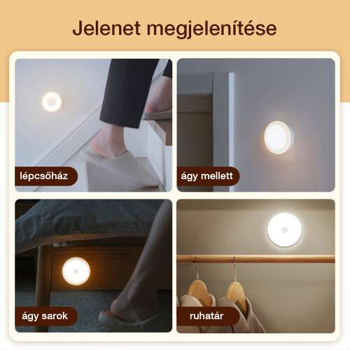 Dollcini Otthon Lampă LED Smart – Cu senzor de mișcare, Lumină rece, 21 cm