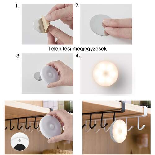 Dollcini Otthon Lampă LED Smart – Cu senzor de mișcare, Lumină rece, 21 cm