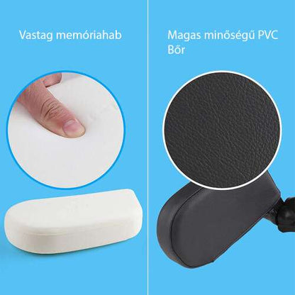 Dollcini Otthon Tetieră Auto Ergonomică – Spumă cu memorie, Negru