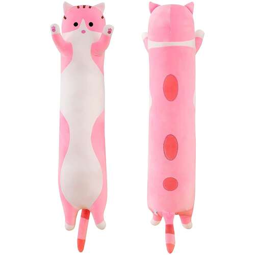 Dollcini Pisică de Pluș Lungă pentru Acasă – 60 cm, Gri