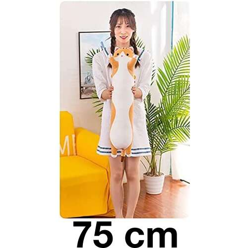 Dollcini Pisică de Pluș Lungă pentru Acasă – 60 cm, Gri