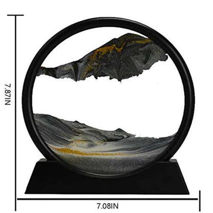 Dollcini Acasă Pictură 3D cu Nisip Mobil – Decor Clepsidră Dinamică