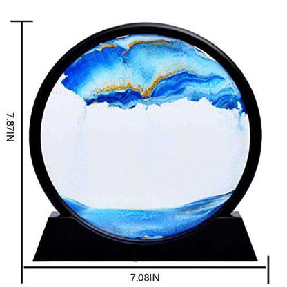 Dollcini Acasă Pictură 3D cu Nisip Mobil – Decor Clepsidră Dinamică