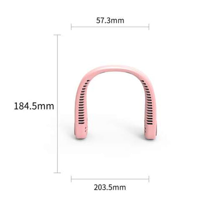 Dollcini Ventilator Portabil pentru Gât – Răcire Silențioasă și Puternică, USB
