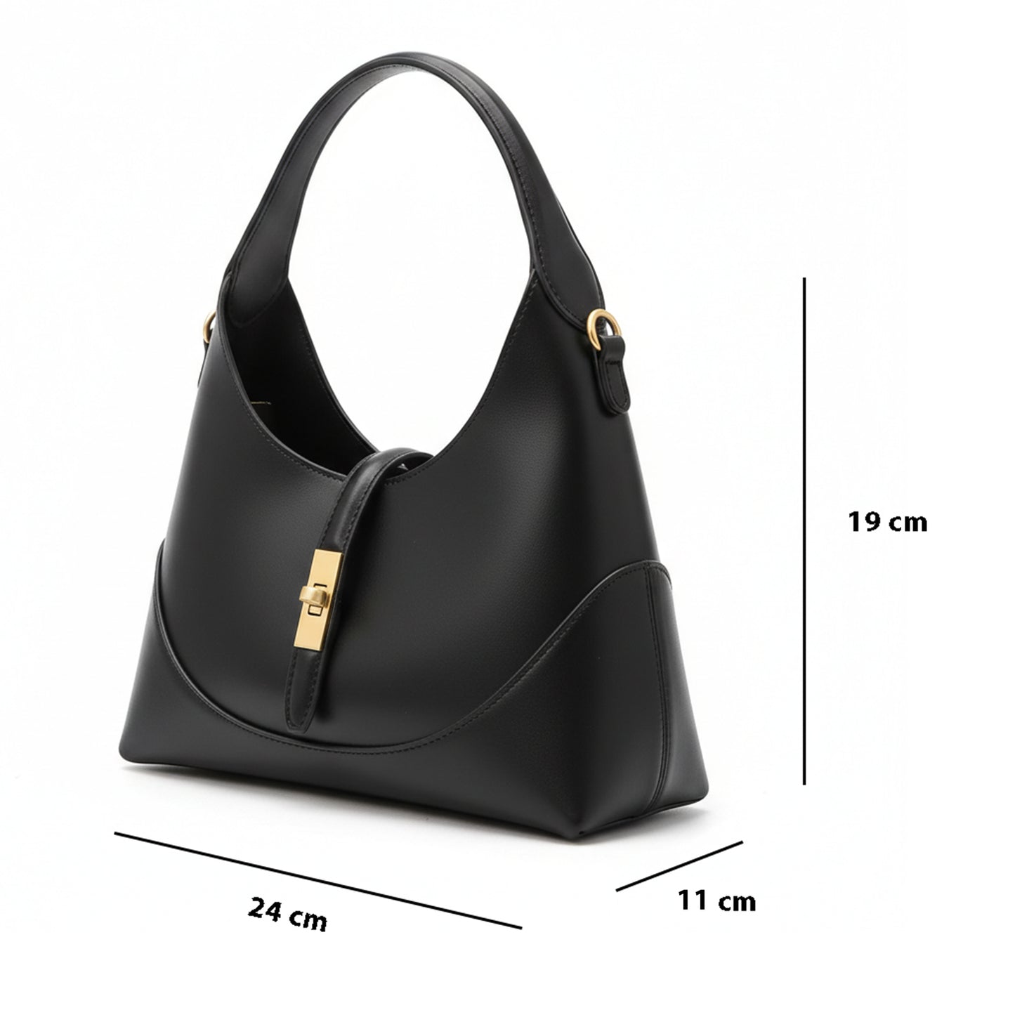 Dollcini Geantă de mână elegantă pentru femei cu portfard detașabil și curea de umăr reglabilă