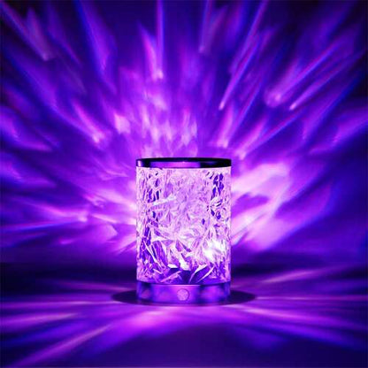 Dollcini Otthon Lampă cu Cristal RGB – 16 Culori, USB, cu Telecomandă