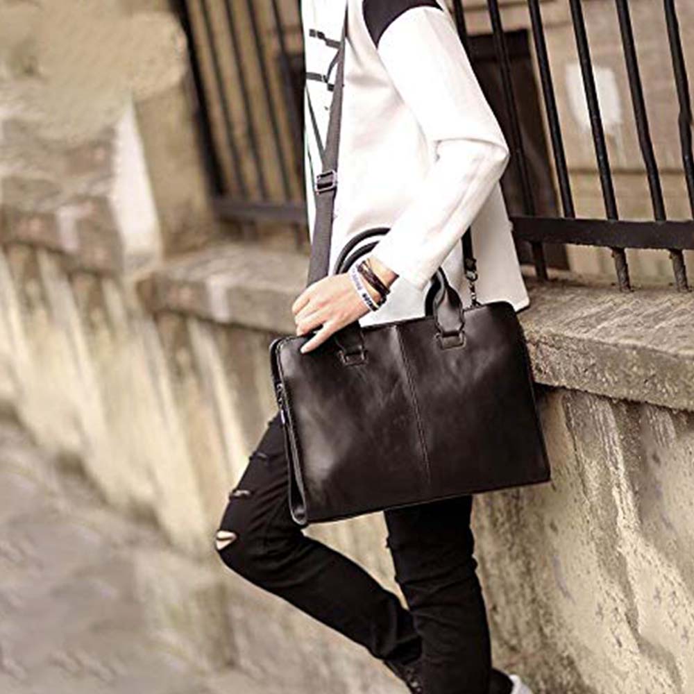 Dollcini, geantă pentru laptop, 432501, piele ecologică neagră