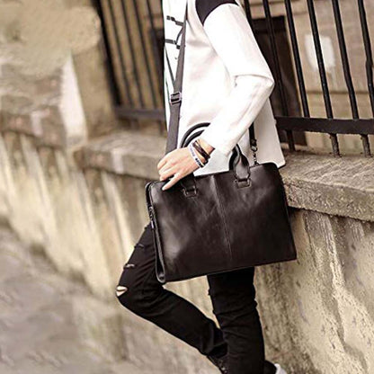 Dollcini, geantă pentru laptop, 432501, piele ecologică neagră