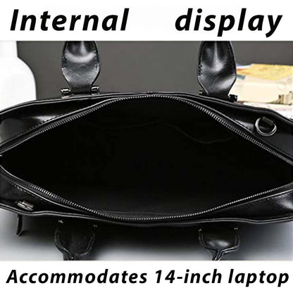 Dollcini, geantă pentru laptop, 432501, piele ecologică neagră