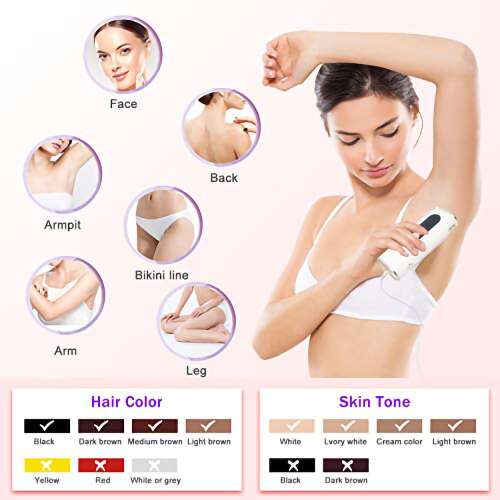 Epilare IPL Dollcini - Dispozitiv laser cu puls infinit rece, cu moduri reglabile, pentru întregul corp, pentru femei și bărbați