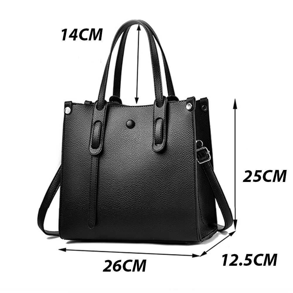 Dollcini Prémium Geantă de mână pentru femei – Piele ecologică elegantă, cu curea reglabilă