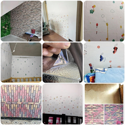 Dollcini Otthon Tapetă Autocolantă – Alb, cu Model Fin Granulat