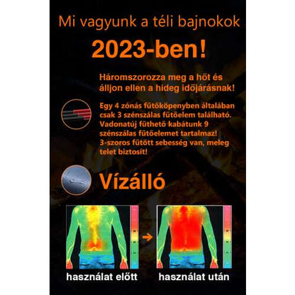 Dollcini Vestă Femei Încălzită – 9 Zone, Încărcare USB, Negru