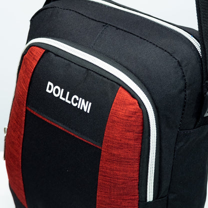 Dollcini geantă de umăr pentru bărbați – cu mai multe buzunare, compactă, crossbody, pentru călătorii și la serviciu