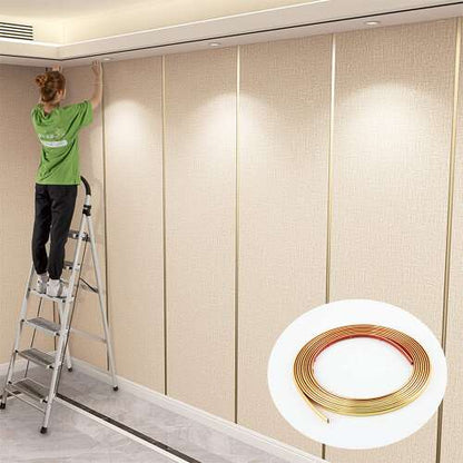 Dollcini Otthon Bandă Decorativă Autocolantă Aurie – Elastică, Pentru Amenajări Interioare