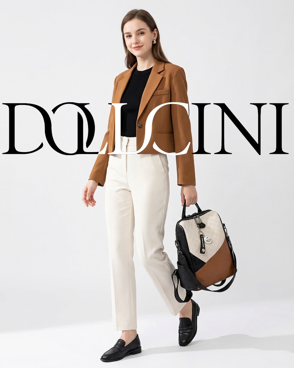 Dollcini Rucsac pentru femei – Piele ecologică impermeabilă, elegant și practic
