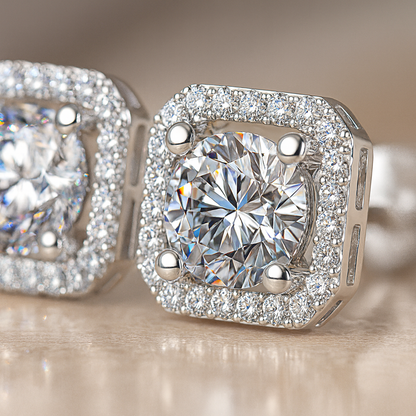 Dollcini Inel de Logodnă cu Moissanit – Reglabil, Argint 925, cu Cutie Cadou