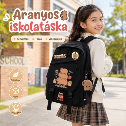 Dollcini Eleganten Unisex Šolski Nahrbtnik – Moden, Črn Ranec