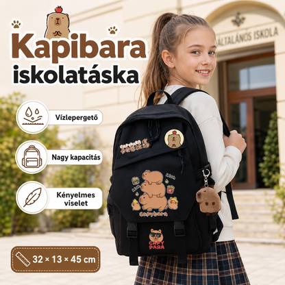 Dollcini Eleganten Unisex Šolski Nahrbtnik – Moden, Črn Ranec