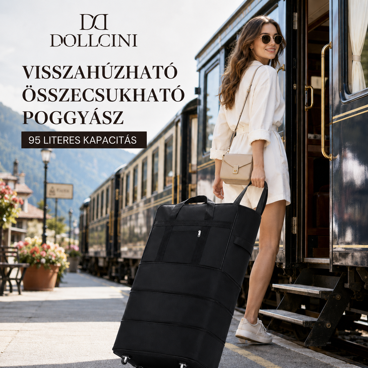 Dollcini Extra Nagy Utazótáska – Összecsukható és Praktikus