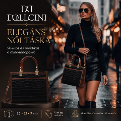 Dollcini Divatos Női Crossbody Táska – Elegáns és Praktikus Műbőr