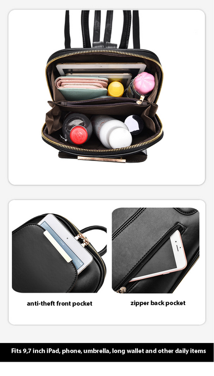 Dollcini Női Nagy Méretű „Killer Bag” Hátizsák– Cipzáras, Elegáns, Mindennapi Használatra