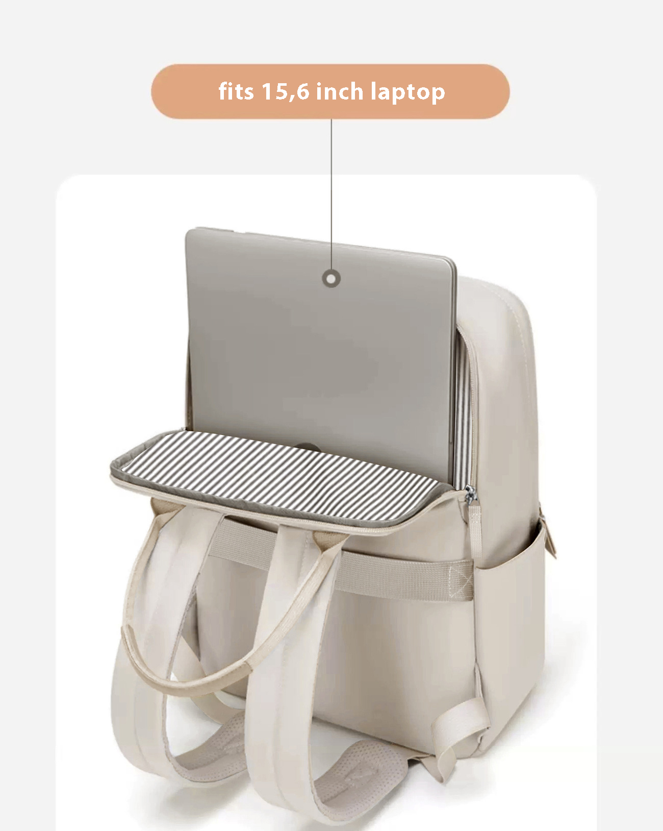 Dollcini, rucsac de călătorie business unisex – pentru laptop de 16”, extensibil, impermeabil (36–55L)