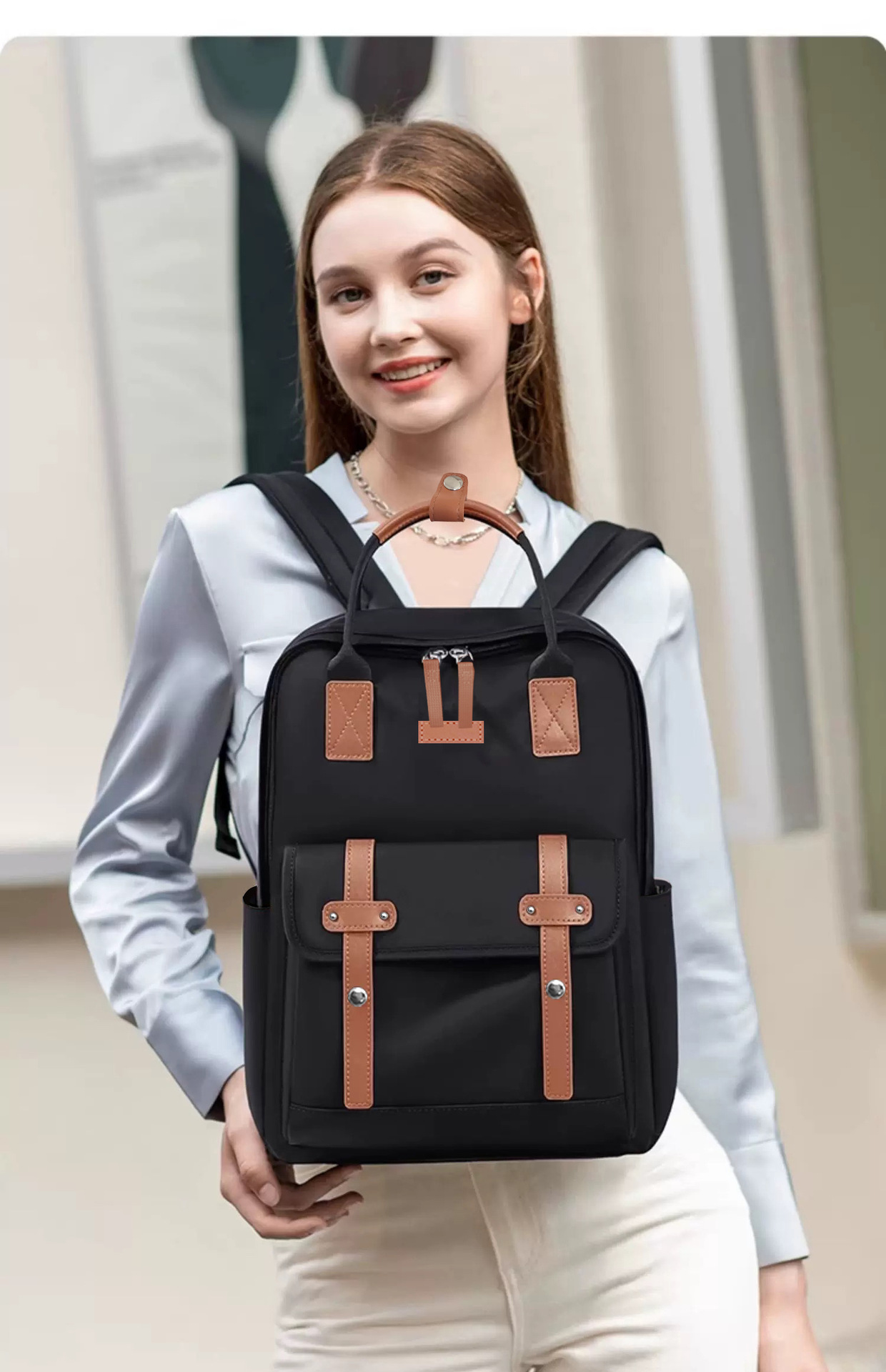 Dollcini, rucsac de călătorie business unisex – pentru laptop de 16”, extensibil, impermeabil (36–55L)