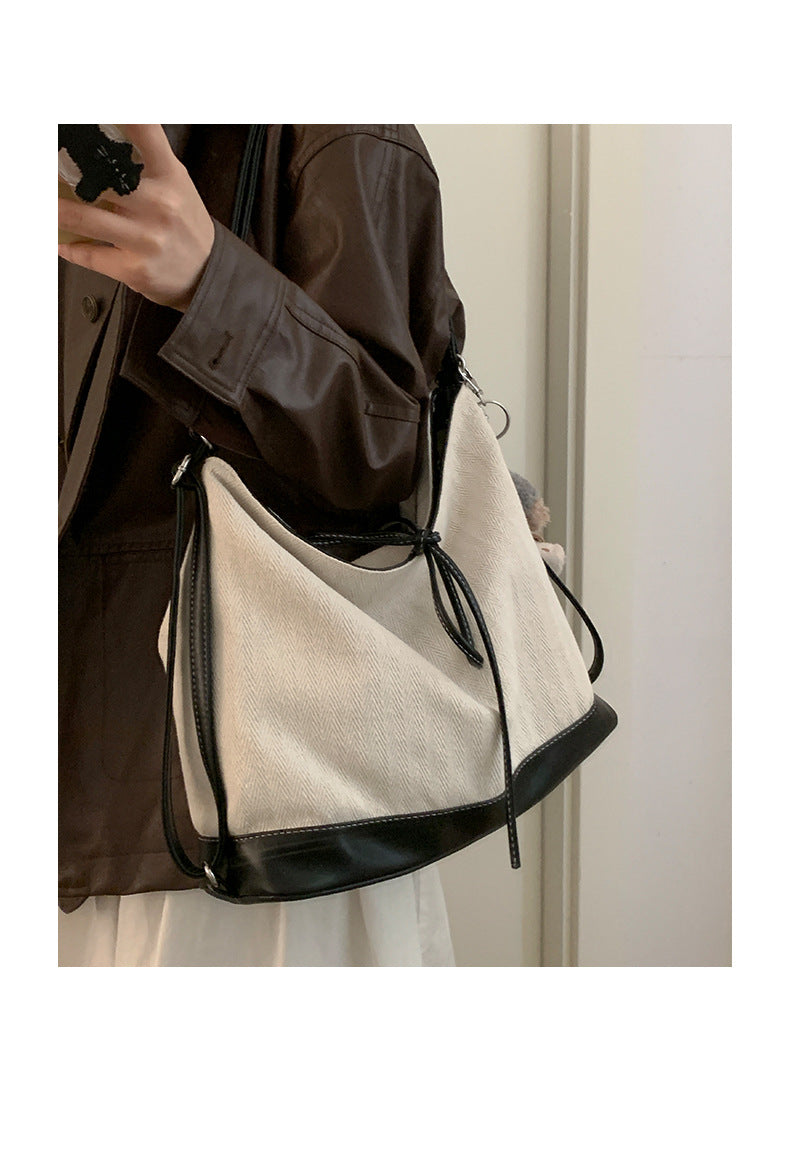 Dollcini Women's Convertible Backpack & Shoulder Bag – Urban Simplicity, Canvas Material, Zippered