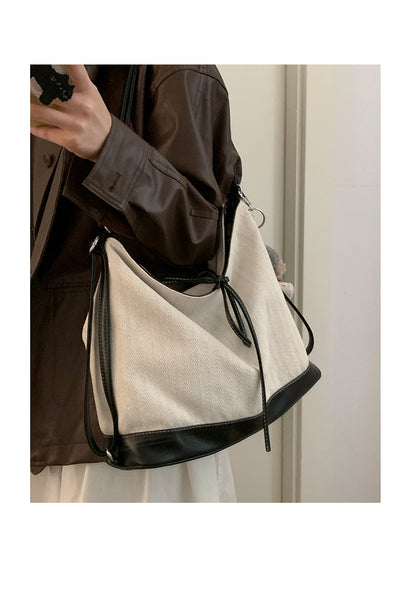 Dollcini Women's Convertible Backpack & Shoulder Bag – Urban Simplicity, Canvas Material, Zippered