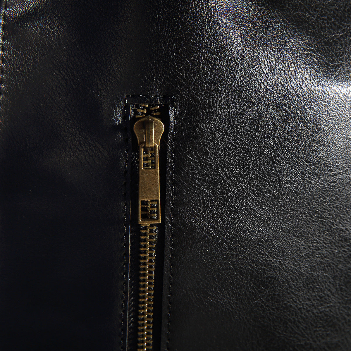 Dollcini, Women's Faux Leather Biker-Style Backpack – Large, Zippered, for City Use