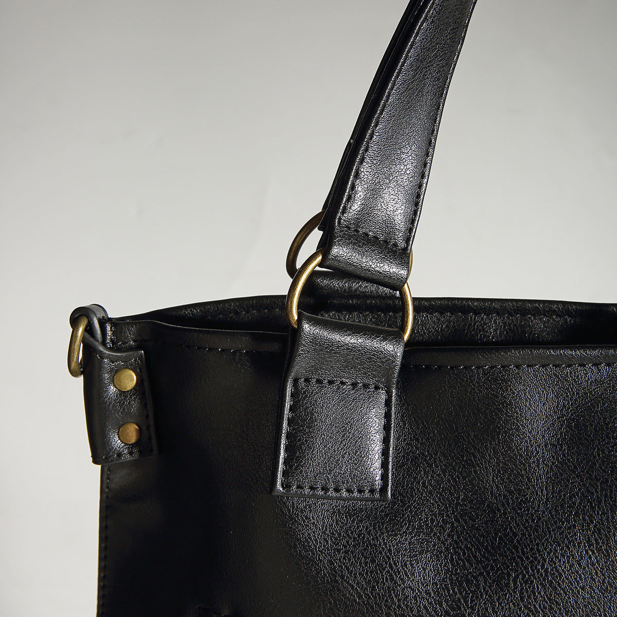 Dollcini, Women's Faux Leather Biker-Style Backpack – Large, Zippered, for City Use