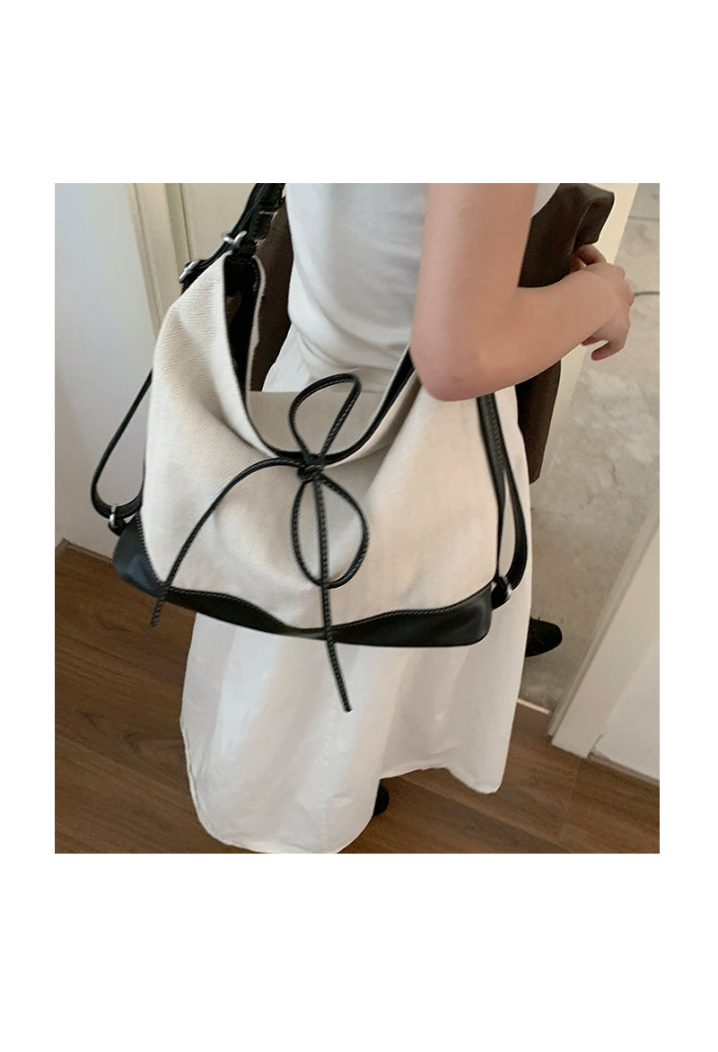 Dollcini Women's Convertible Backpack & Shoulder Bag – Urban Simplicity, Canvas Material, Zippered