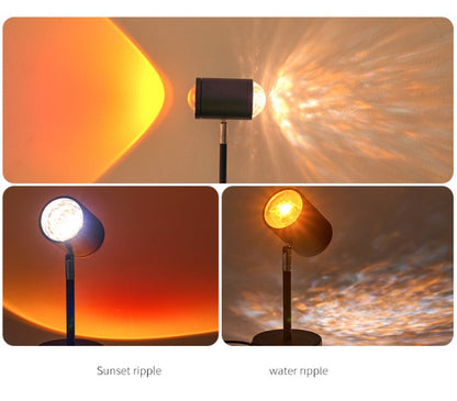 Dollcini Otthon Sunset Set Lămpi – Proiector cu 16 Culori cu Telecomandă