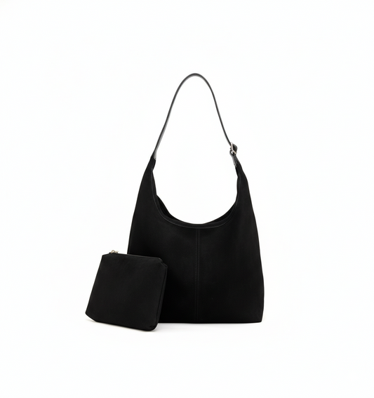 Dollcini, Geantă de umăr mare pentru femei, stil street fashion, cu portfard – piele ecologică, închidere magnetică, pentru uz zilnic
