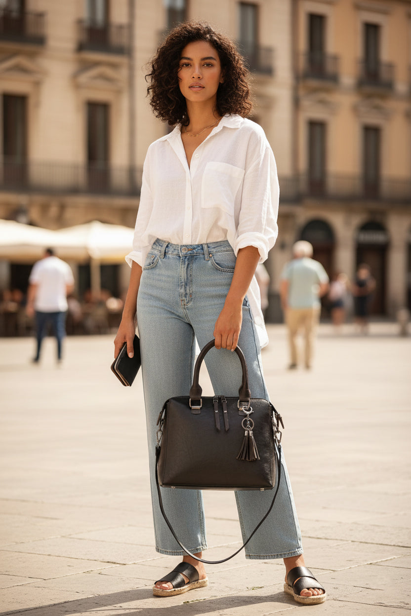 Dollcini Set de genți din piele ecologică 4 piese – Geantă de mână și geantă de umăr