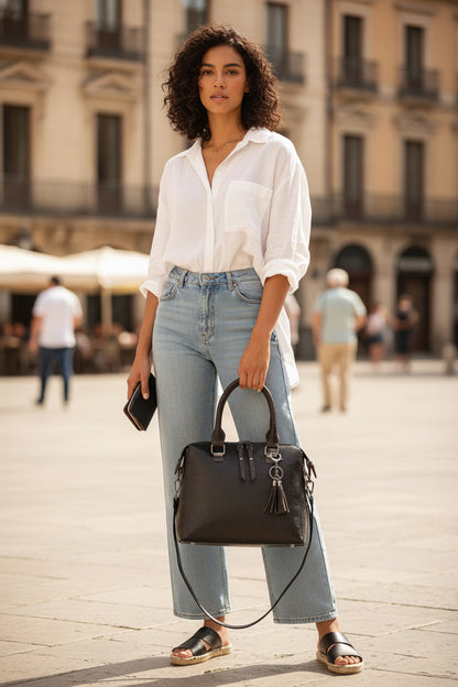 Dollcini Set de genți din piele ecologică 4 piese – Geantă de mână și geantă de umăr