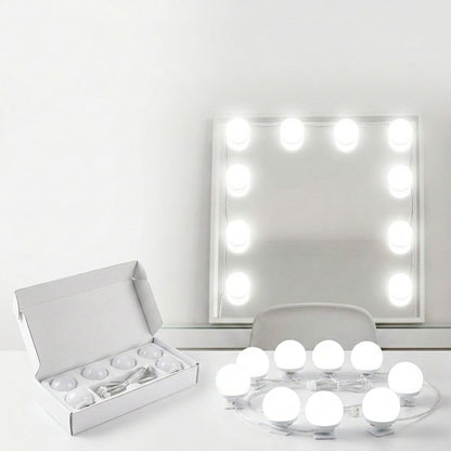 Dollcini Otthon Hollywood Lampă de Machiaj cu LED – 10 Becuri, Pentru Oglindă