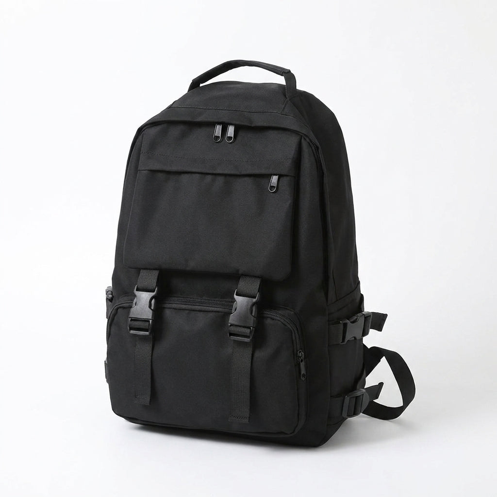 Rucsac școlar unisex ergonomic Dollcini cu compartiment pentru laptop – Negru - nu se poate transporta mai mult de 3 kg