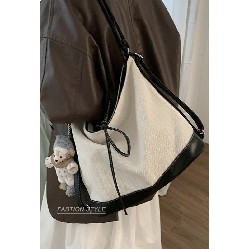 Dollcini Women's Convertible Backpack & Shoulder Bag – Urban Simplicity, Canvas Material, Zippered