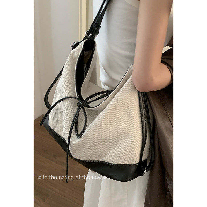 Dollcini Women's Convertible Backpack & Shoulder Bag – Urban Simplicity, Canvas Material, Zippered
