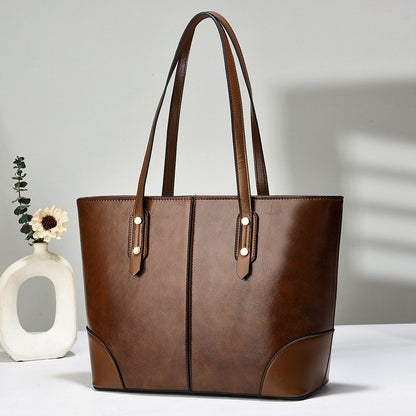 Dollcini Women's Large Tote Handbag – Urban Simplicity Style, Zippered, for Everyday Use